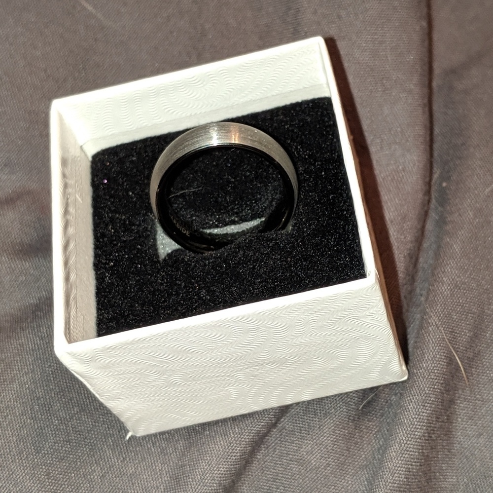 Men's Tungsten Carbide wedding band